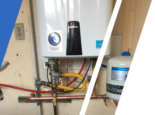 Tankless water heater installation
