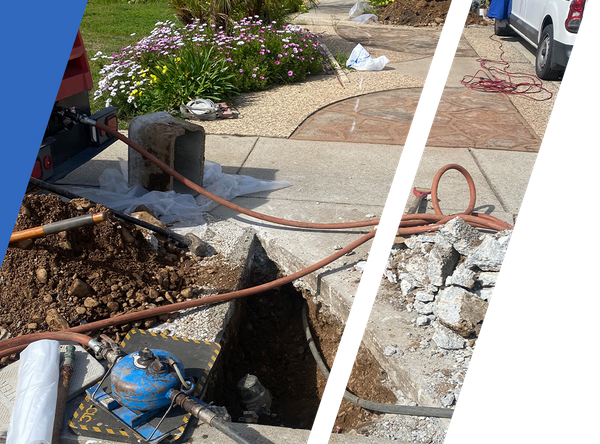 Trenchless water main replacement